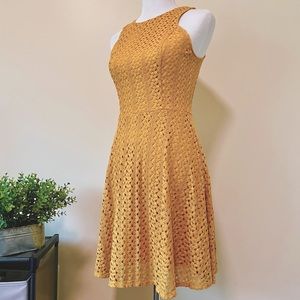 Crochet Lace Fit and Flare Dress <S>